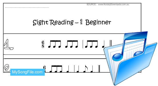 Sight Reading Rhythm (6-8 Beginner)