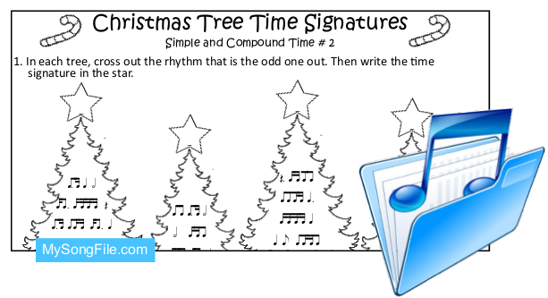 Christmas Tree (Simple and Compound Time Signature no2)