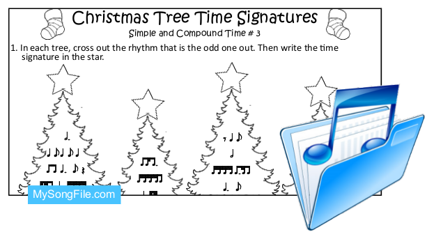 Christmas Tree (Simple and Compound Time Signature no3)